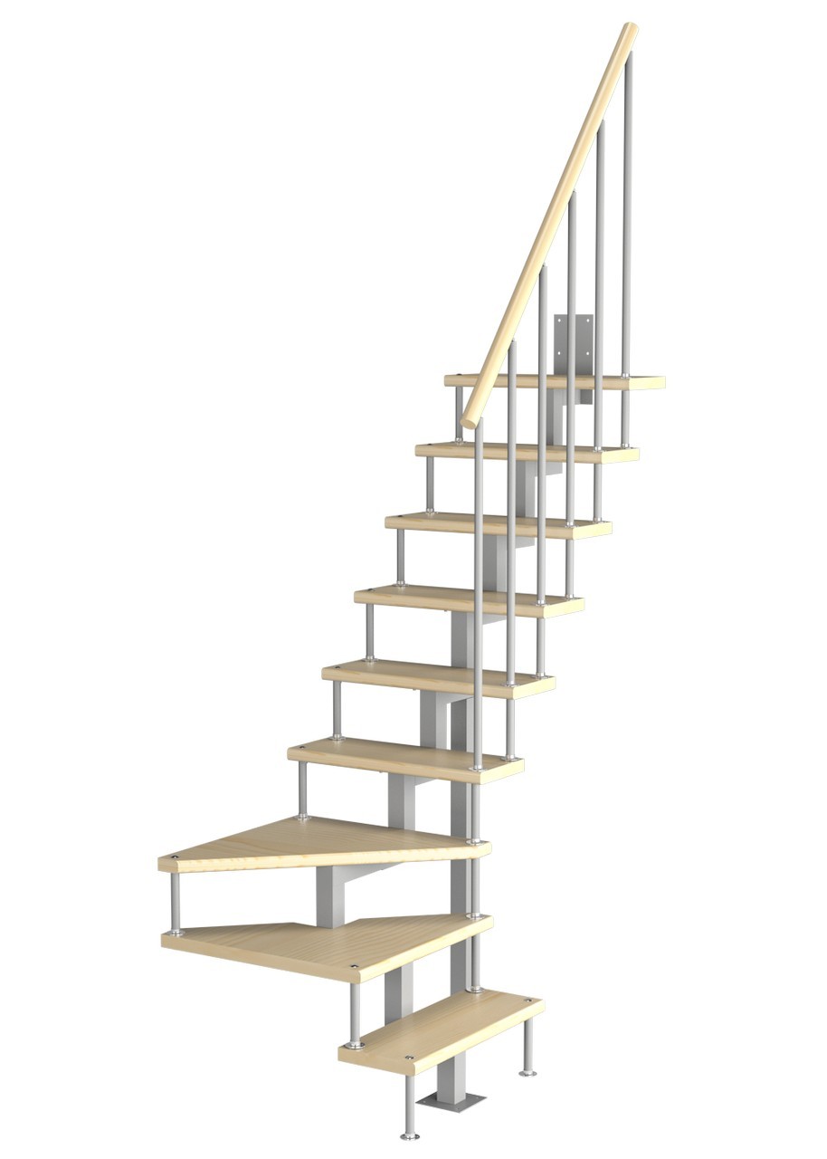 Лестницы на второй этаж на металлическом каркасе: цена, заказать в Москве